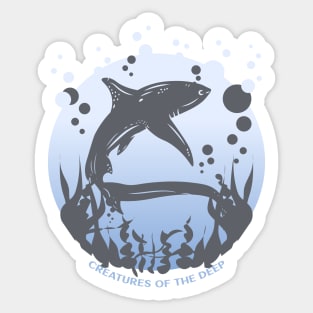 Creatures Of The Deep Shark Sticker